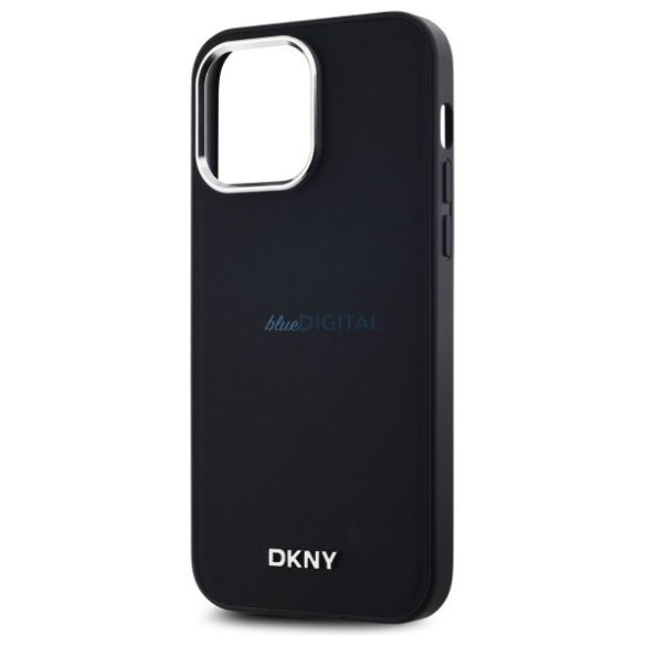 DKNY DKHMP14XPSCMCLK Plain Logo MagSafe-kompatibilis keménytok iPhone 14 Pro Max - fekete