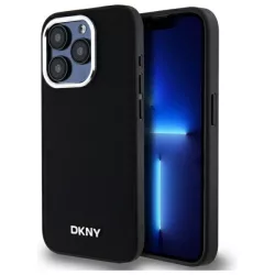   DKNY DKHMP15LPSCMCLK Plain Logo MagSafe keménytok iPhone 15 Pro - fekete