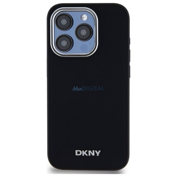 DKNY DKHMP15LPSCMCLK Plain Logo MagSafe keménytok iPhone 15 Pro - fekete