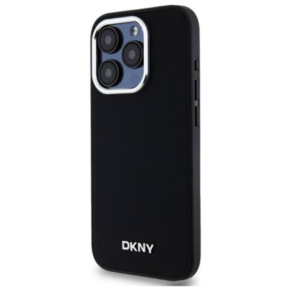 DKNY DKHMP15XPSCMCLK Plain Logo MagSafe keménytok iPhone 15 Pro Max - fekete