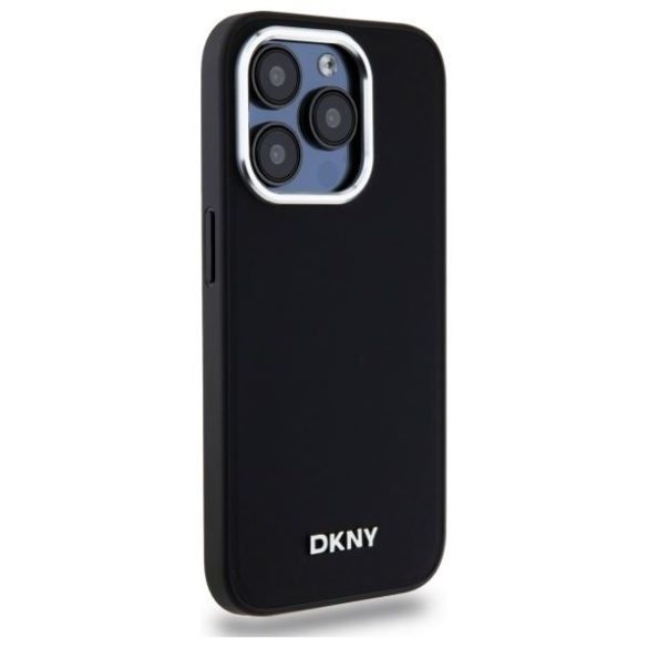 DKNY DKHMP15XPSCMCLK Plain Logo MagSafe keménytok iPhone 15 Pro Max - fekete