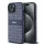 DKNY DKHCP15SPRTHSLB Leather Mono Stripe & Metal Logo tok iPhone 15 - kék