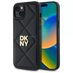   DKNY DKHCP15MPQDSLK Quilted Stack Logo tok iPhone 15 Plus - fekete