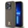 DKNY DKHMP14XPSHRPSW Leather Pattern Metal Logo MagSafe-kompatibilis tok iPhone 14 Pro Max - barna