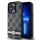 DKNY DKHCP15XPCPTSSK Leather Checkered Mono Pattern & Printed Stripes tok iPhone 15 Pro Max - fekete