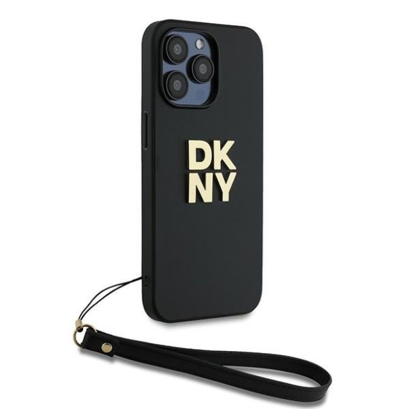 DKNY DKHCP14LPBSWSK Wrist Strap Stock Logo tok iPhone 14 Pro - fekete