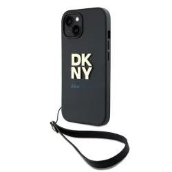   DKNY DKHCP15SPBSWSK Wrist Strap Stock Logo tok iPhone 15 - fekete