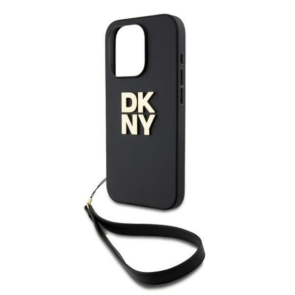 DKNY DKHCP15LPBSWSK Wrist Strap Stock Logo tok iPhone 15 Pro - fekete