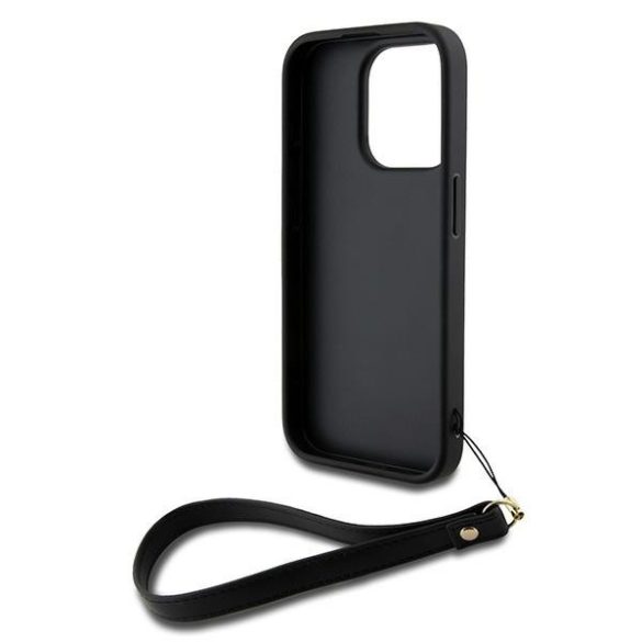 DKNY DKHCP15LPBSWSK Wrist Strap Stock Logo tok iPhone 15 Pro - fekete