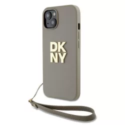   DKNY DKHCP15MPBSWSE Wrist Strap Stock Logo tok iPhone 15 Plus - bézs
