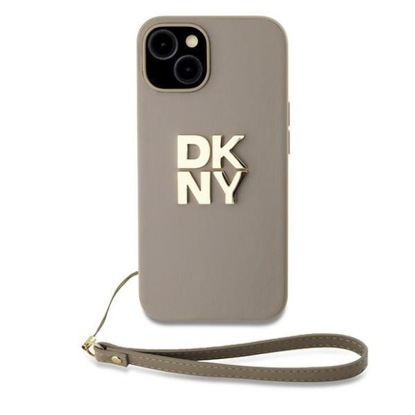 DKNY DKHCP15MPBSWSE Wrist Strap Stock Logo tok iPhone 15 Plus - bézs