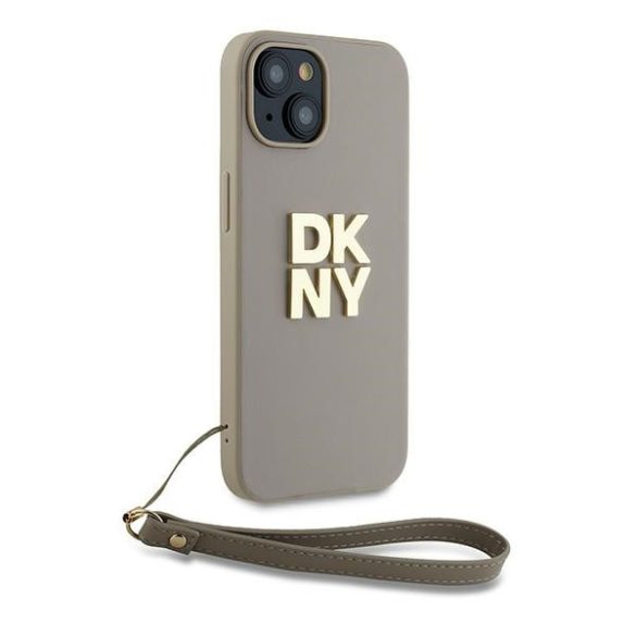 DKNY DKHCP15MPBSWSE Wrist Strap Stock Logo tok iPhone 15 Plus - bézs