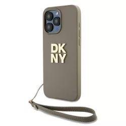   DKNY DKHCP15LPBSWSE Wrist Strap Stock Logo tok iPhone 15 Pro - bézs