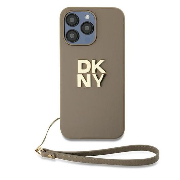 DKNY DKHCP15LPBSWSE Wrist Strap Stock Logo tok iPhone 15 Pro - bézs