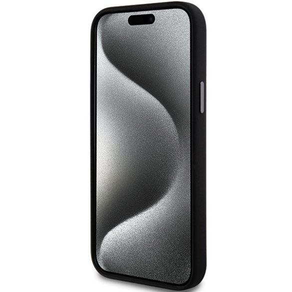 DKNY DKHCP15MSMCBSK Liquid Silicone Metal Logo tok iPhone 15 Plus / 14 Plus - fekete