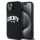 DKNY DKHMP15MSNYACH Liquid Silicone White Printed Logo MagSafe-kompatibilis tok iPhone 15 Plus - fekete