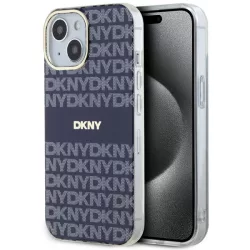  DKNY DKHMP15SHRHSEB IML Mono & Stripe MagSafe-kompatibilis tok iPhone 15 - kék