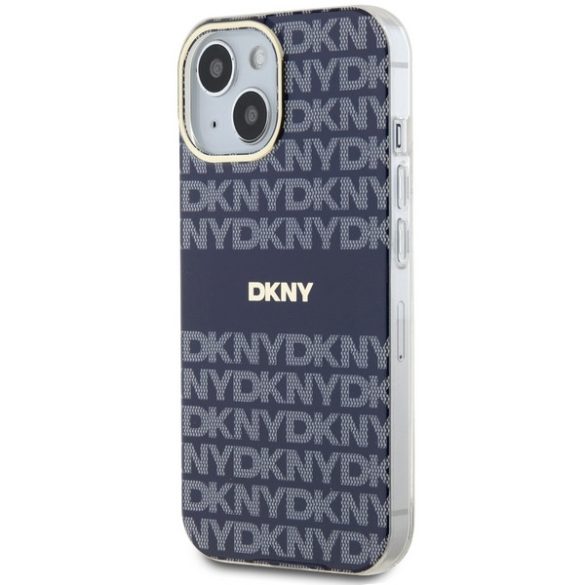 DKNY DKHMP15SHRHSEB IML Mono & Stripe MagSafe-kompatibilis tok iPhone 15/14/13 - kék