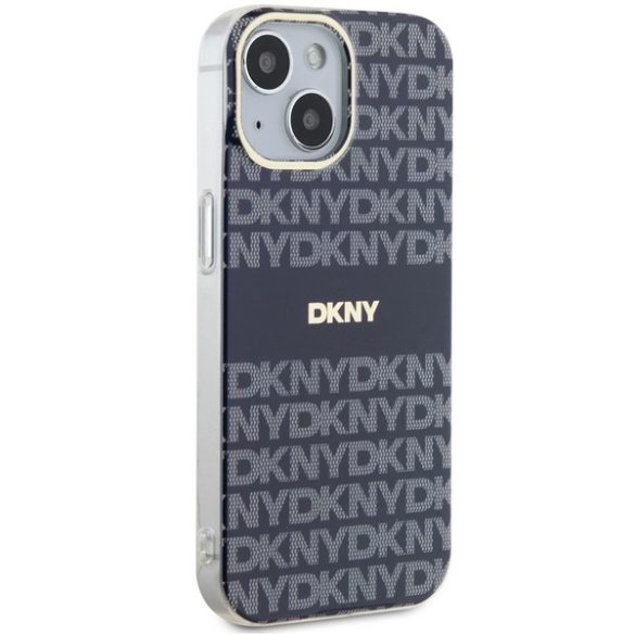 DKNY DKHMP15SHRHSEB IML Mono & Stripe MagSafe-kompatibilis tok iPhone 15/14/13 - kék