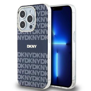 DKNY DKHMP15LHRHSEB IML Mono & Stripe MagSafe-kompatibilis tok iPhone 15 Pro - kék