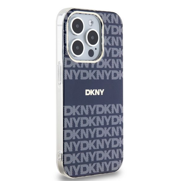 DKNY DKHMP15LHRHSEB IML Mono & Stripe MagSafe-kompatibilis tok iPhone 15 Pro - kék