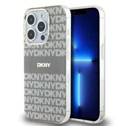   DKNY DKHMP15LHRHSEE IML Mono & Stripe MagSafe-kompatibilis tok iPhone 15 Pro - bézs