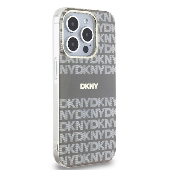 DKNY DKHMP15LHRHSEE IML Mono & Stripe MagSafe-kompatibilis tok iPhone 15 Pro - bézs