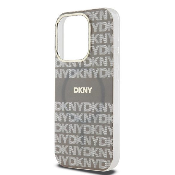 DKNY DKHMP15LHRHSEE IML Mono & Stripe MagSafe-kompatibilis tok iPhone 15 Pro - bézs