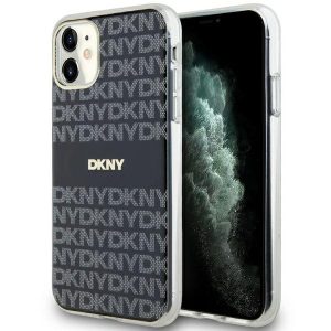 DKNY DKHMN61HRHSEK IML Mono & Stripe MagSafe-kompatibilis tok iPhone 11 / Xr - fekete