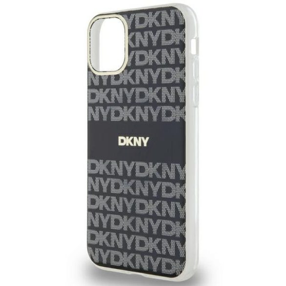 DKNY DKHMN61HRHSEK IML Mono & Stripe MagSafe-kompatibilis tok iPhone 11 / Xr - fekete