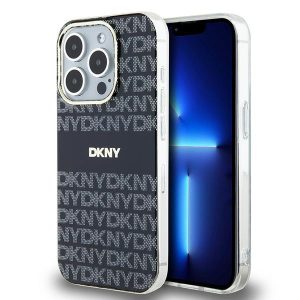 DKNY DKHMP13XHRHSEK IML Mono & Stripe MagSafe-kompatibilis tok iPhone 13 Pro Max - fekete