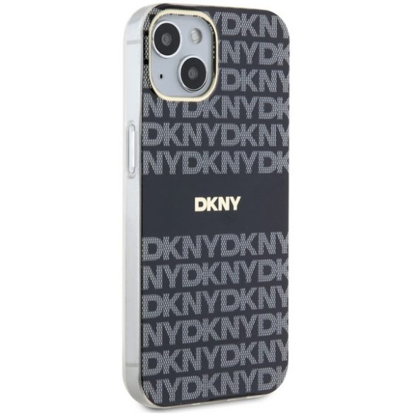 DKNY DKHMP14SHRHSEK IML Mono & Stripe MagSafe-kompatibilis tok iPhone 14 / 15 / 13 - fekete