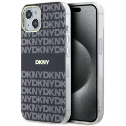   DKNY DKHMP15SHRHSEK IML Mono & Stripe MagSafe-kompatibilis tok iPhone 15 - fekete