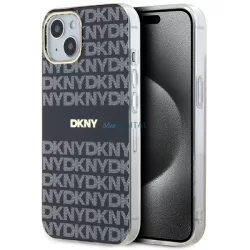   DKNY DKHMP15SHRHSEK IML Mono & Stripe MagSafe-kompatibilis tok iPhone 15 - fekete