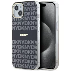  DKNY DKHMP15MHRHSEK IML Mono & Stripe MagSafe-kompatibilis tok iPhone 15 Plus - fekete