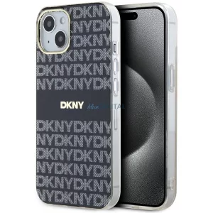 DKNY DKHMP15MHRHSEK IML Mono & Stripe MagSafe-kompatibilis tok iPhone 15 Plus - fekete
