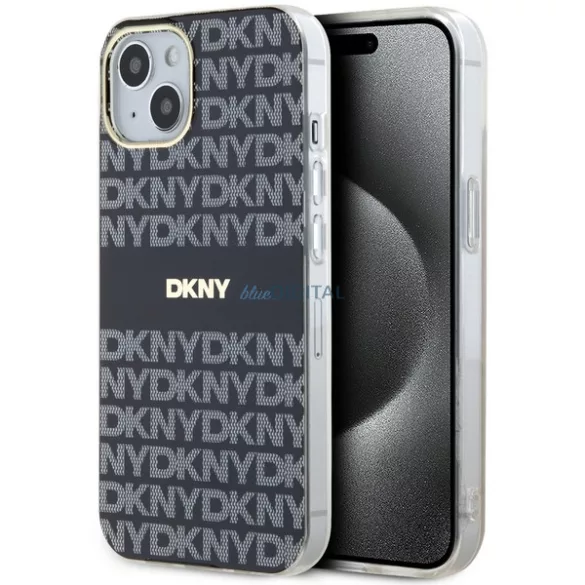 DKNY DKHMP15MHRHSEK IML Mono & Stripe MagSafe-kompatibilis tok iPhone 15 Plus - fekete