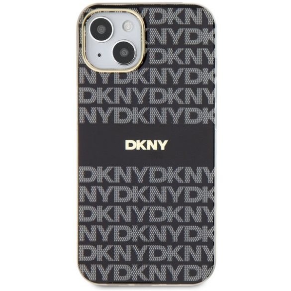 DKNY DKHMP15MHRHSEK IML Mono & Stripe MagSafe-kompatibilis tok iPhone 15 Plus / 14 Plus - fekete