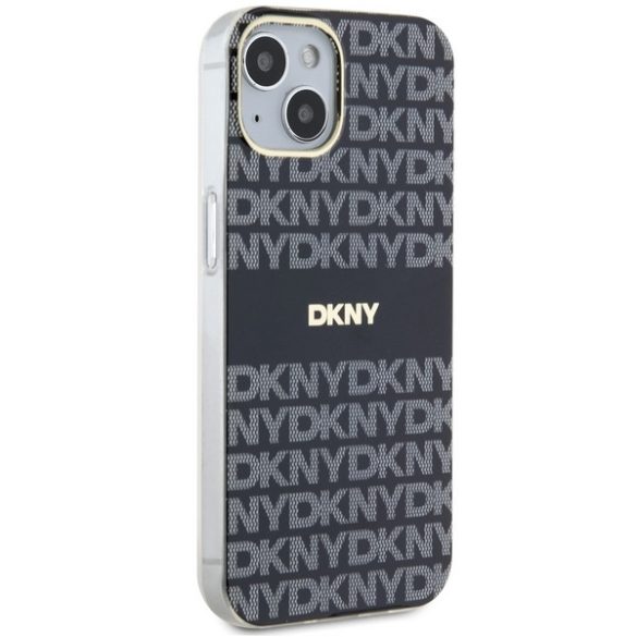 DKNY DKHMP15MHRHSEK IML Mono & Stripe MagSafe-kompatibilis tok iPhone 15 Plus / 14 Plus - fekete