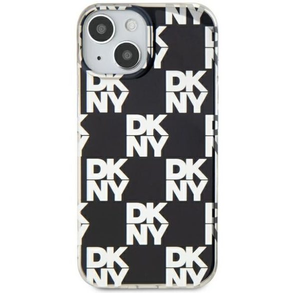 DKNY DKHCP15MHDLCEK IML Checkered Mono Pattern tok iPhone 15 Plus / 14 Plus - fekete