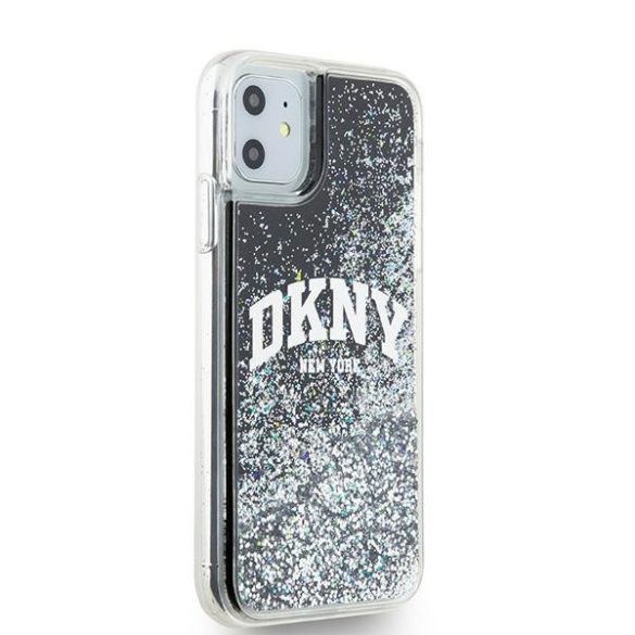 DKNY DKHCN61LBNAEK Liquid Glitter Big Logo tok iPhone 11  - fekete