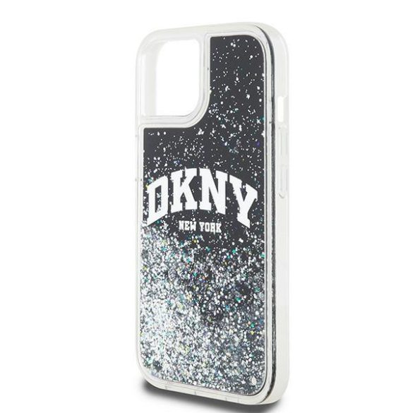 DKNY DKHCN61LBNAEK Liquid Glitter Big Logo tok iPhone 11  - fekete