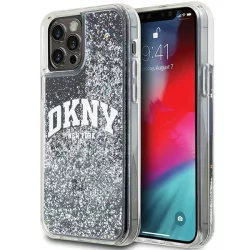   DKNY DKHCP12MLBNAEK Liquid Glitter Big Logo tok iPhone 12/12 Pro - fekete