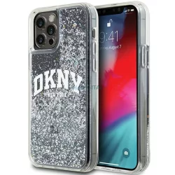   DKNY DKHCP12MLBNAEK Liquid Glitter Big Logo tok iPhone 12/12 Pro - fekete