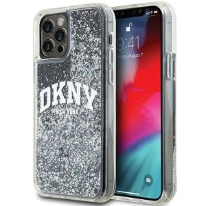 DKNY DKHCP12MLBNAEK Liquid Glitter Big Logo tok iPhone 12/12 Pro - fekete