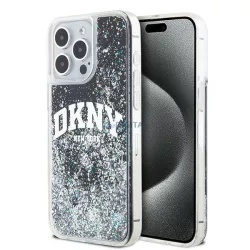   DKNY DKHCP14XLBNAEK Liquid Glitter Big Logo tok iPhone 14 Pro Max - fekete