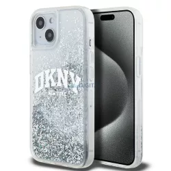   DKNY DKHCP15SLBNAET Liquid Glitter Big Logo tok iPhone 15 - fehér