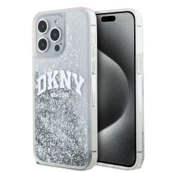   DKNY DKHCP15LLBNAET Liquid Glitter Big Logo tok iPhone 15 Pro - fehér