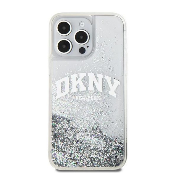 DKNY DKHCP15LLBNAET Liquid Glitter Big Logo tok iPhone 15 Pro - fehér