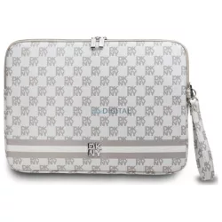   DKNY DKCS14PVSHLE laptoptok 14" Checkered Pattern Printed Stripes – bézs